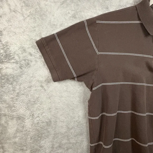 Nautica‎ Men's L Brown Striped Polo SS Cotton SEE DESCRIPTION - Picture 7 of 12